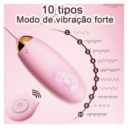 10 modos de vibração Vibrador com controle remoto Vibrador Bullet Massageia os seios Brinquedos sexuais para adultos Estimula o clitóris