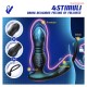 Massajador de Próstata com Controle Remoto e 7 Modos - Vibrador Anal com Empurrão e Anel Peniano